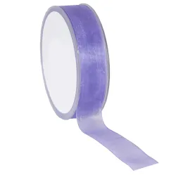 Organza Woven Edge Ribbon; Lilac